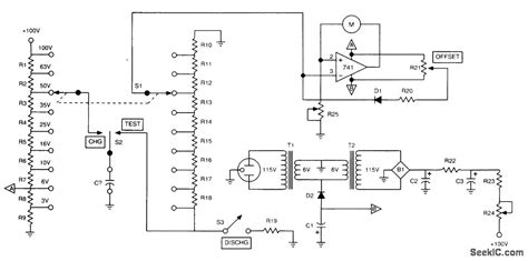 capacitor leakage tester schematic